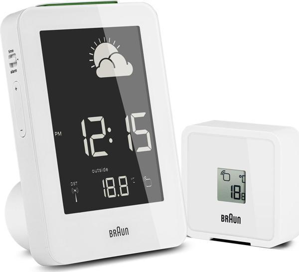 Braun BNC013 Hava İstasyonlu Dijital Masa Saati - Beyaz - Image 1