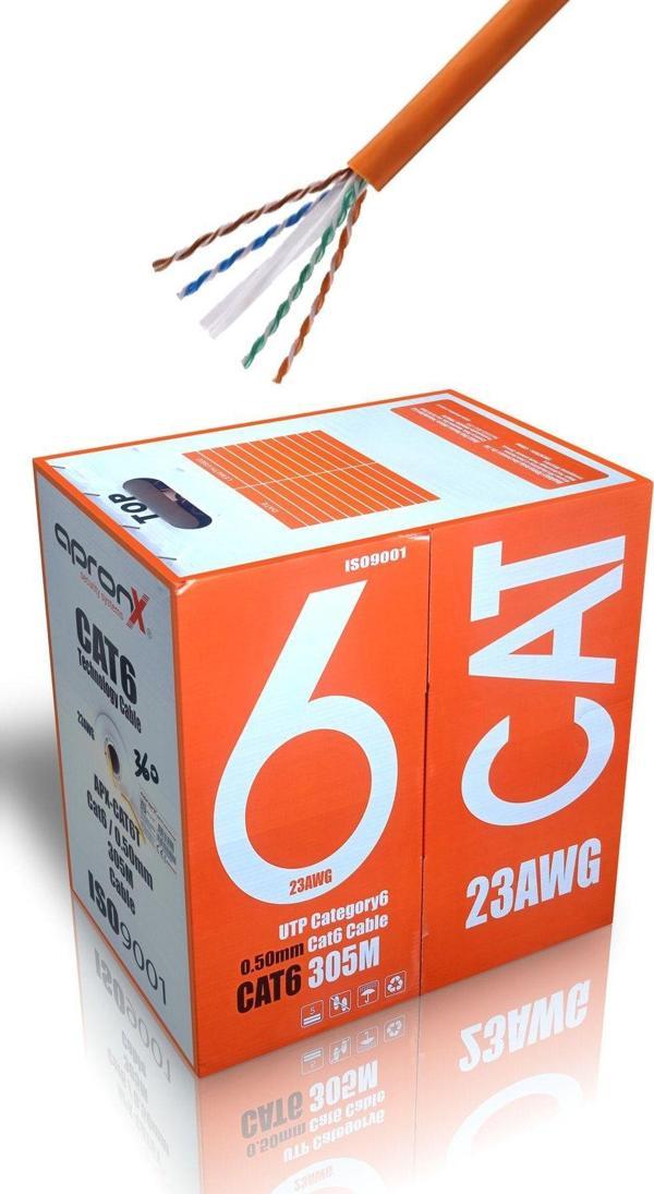 Cat6 23Awg 305 Metre 0,50Mm Turuncu Utp Kablo - Image 1