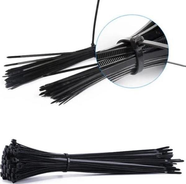 Hy-Ba250 4-250Mm Plastik Kelepçe Kablo Bağı (250 Li Paket) - Image 1