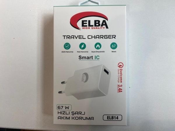 Elb14 Elb-67W Usb 67W 3.4A Hızlı Şarj Akıllı Koruma - Isıya Dayanıklı Ev Şarj Kafa - Image 1