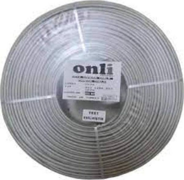 On-2201 2+1 1X0,22 Mini Coax 2X0,22Mm 100 Metre Cca Kamera Kablosu - Image 1