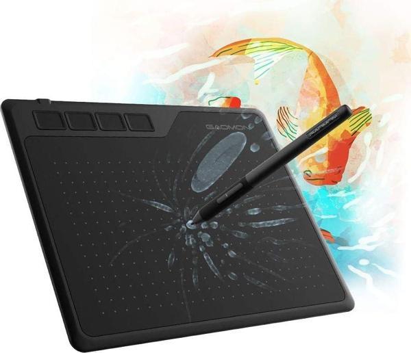 GAOMON S620 6.5x4 Inc Grafik Tablet - 8192 Pasif Kalem 4 Ekspres Tuş - Image 1