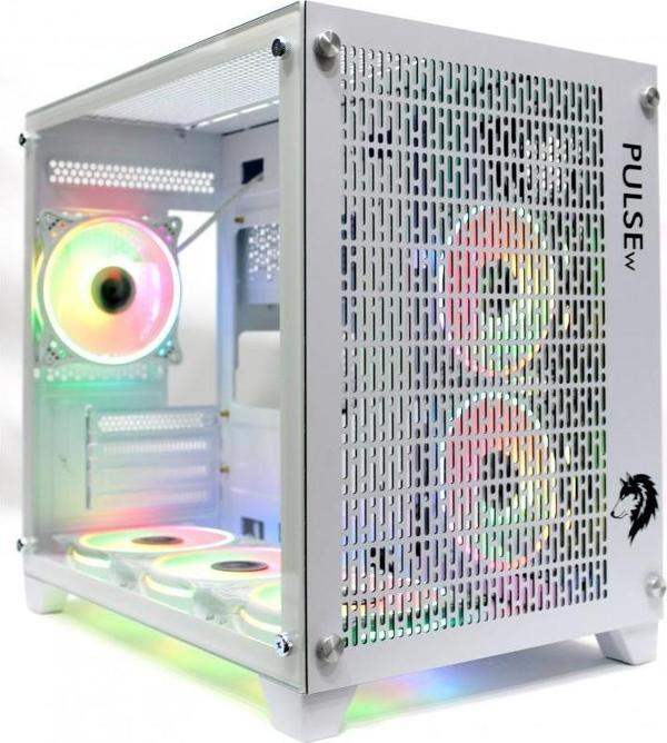 Ti-Game Pulse-W 6 Rgb Fan Beyaz Mesh Gaming Boş Bilgisayar Kasası Power Yok - Image 1