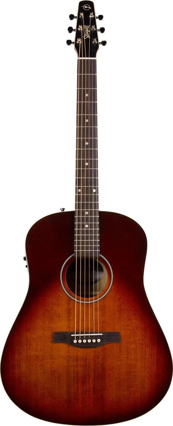 Seagull S6 Original Presys II Elektro Akustik Gitar (Burnt Umber) - Image 1