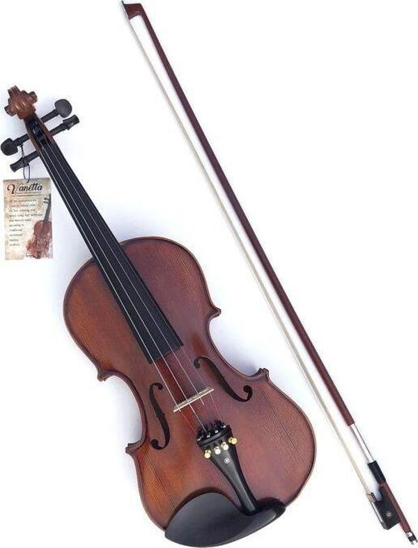 VANETTA VL-3 / 4/4 Masif Ağaç Keman (Abanoz Kulak ve Aksam ) - Image 1