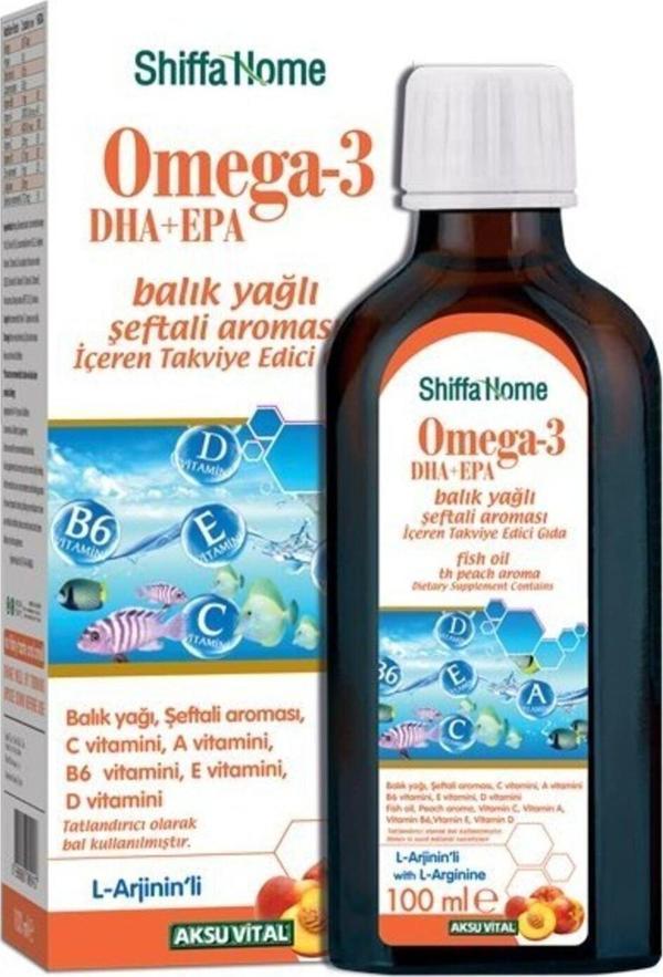 Aksu Vital Shiffa Home Omega-3 Epa+dha Balık Yağı Şeftali Aromalı - Image 1