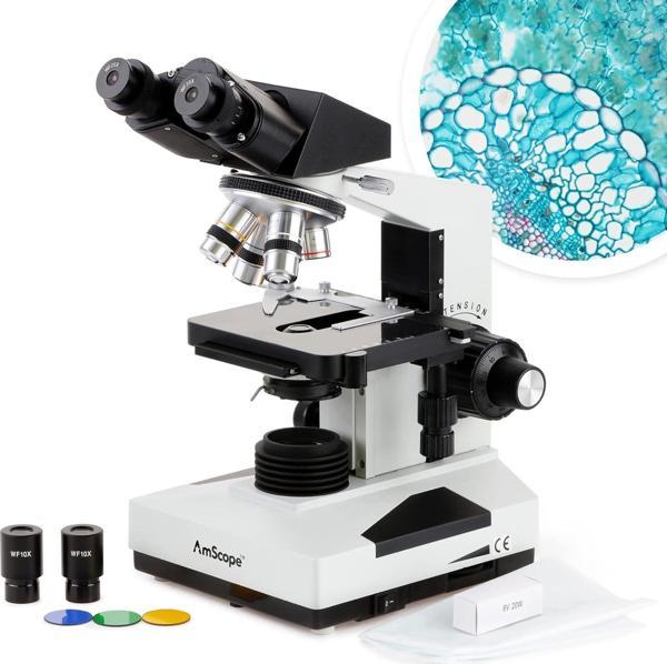 AmScope B490B Bileşik Binoküler Mikroskop - Image 1