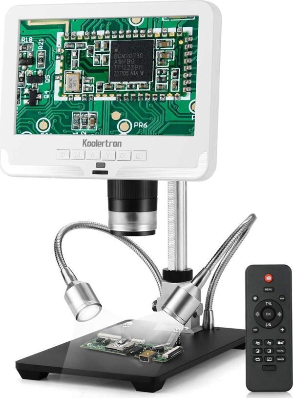 Koolertron 12MP 7 Inc LCD Dijital USB Mikroskop - 1920x1080 - Image 1
