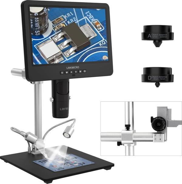 LINKMICRO LM249MS 3 Lens 10 Inc HDMI Dijital Mikroskop 2000X - Image 1