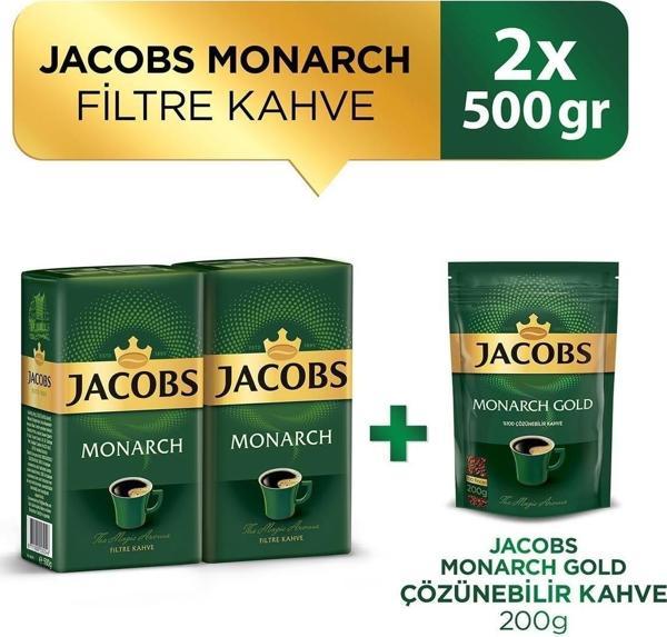 Jacobs Monarch Filtre Kahve 500 Gr X 2 Adet + Monarch Filtre Kahve 200 Gr - Image 1