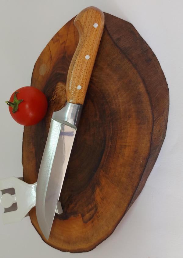 Bilezikli Et Bıçağı 0-No Kasap Bıçağı 25 cm El Yapımı Paslanmaz Dövme Çelikten Özel İmalat  Ahşap Saplı Kurban Bıçağı - Image 1