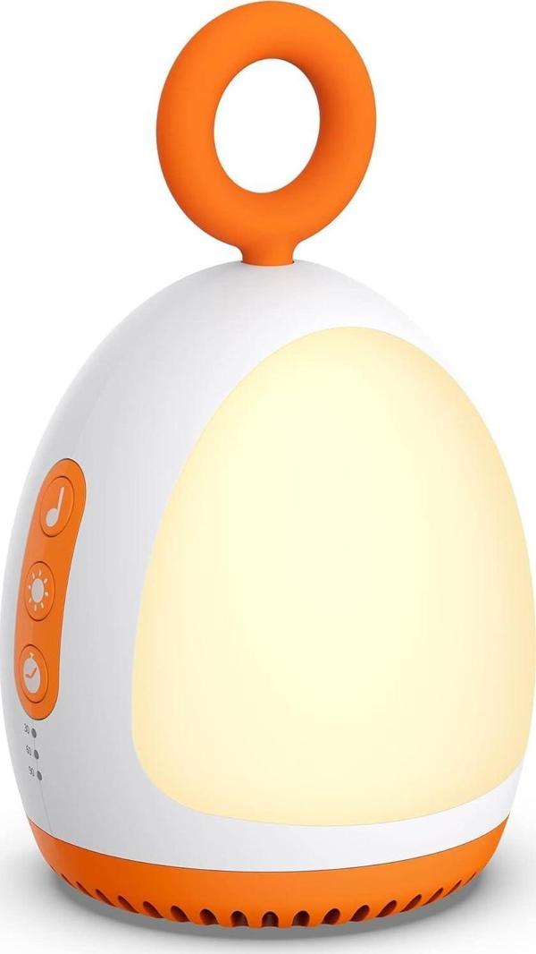 Dreamegg Beyaz Gürültü Makinesi - 8 Rahatlatıcı Ses - Turuncu - Image 1