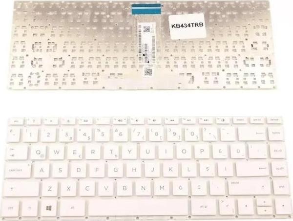 Hp x360, 14-BA, 14-BS Serisi Notebook Klavyesi (Beyaz TR) - Image 1