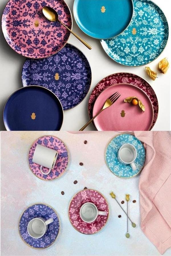 Porland 16 Parça Glamorous Pasta Ve Kahve Seti - Image 1