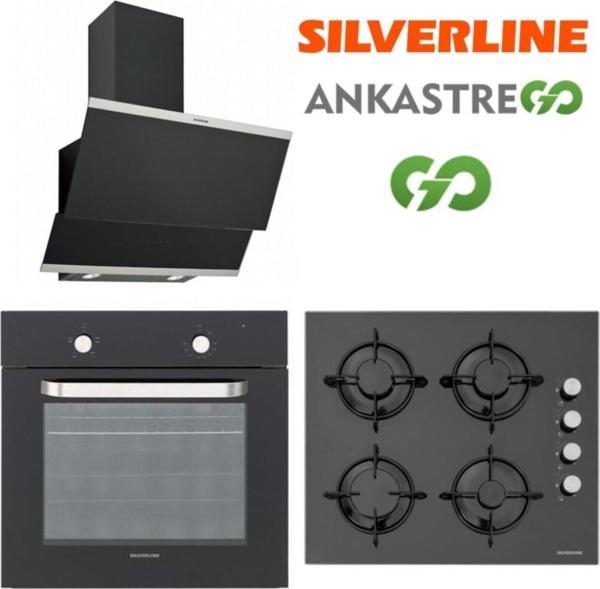 Silverline Siyah Cam Ankastre Set Bo6275B01 - Cs5349B01 - 3420 - Image 1