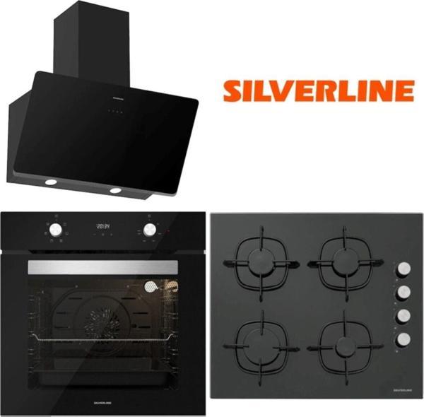 Silverline Siyah Cam Ankastre Set Bo6502B01 - Cs5335B01 - 3457 - Image 1