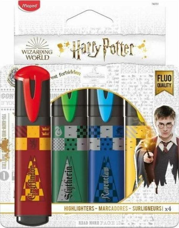 Fosforlu Kalem (İşaret Kalemi) Harry Potter 4 Renk 740701 - Image 1