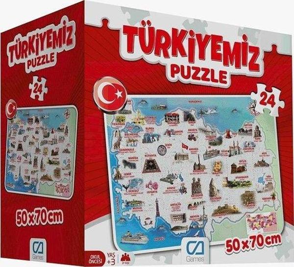 Ca Games 5079 Türkiyemiz Yer 24 Parça Puzzle - Image 1