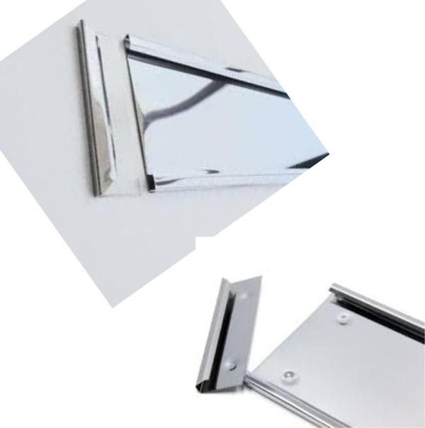 Sebura 2 Adet Metal Nikaljlı Krom Kaplı Yeni Nesil Plakalık - Image 1