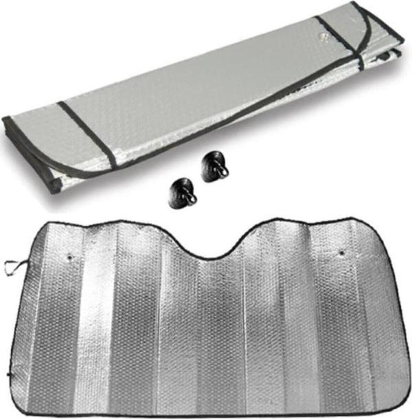 Sebura Araba Ön Cam Güneşliği Oto Metalize Alüminyum Katlanabilir Güneşten Koruyucu Perde Güneşlik 150x70cm - Image 1