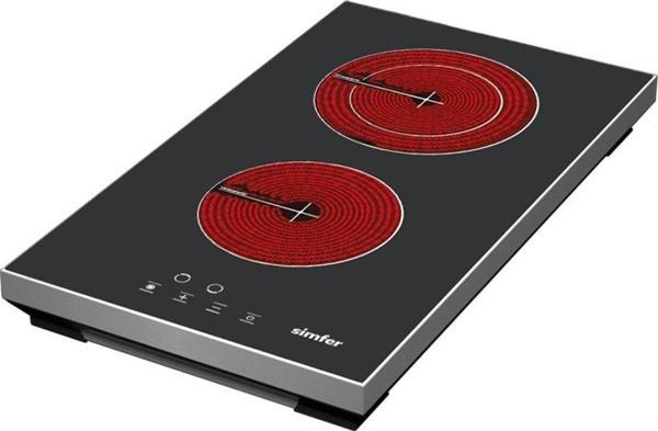 Simfer 3045 2G Elektrikli Set Üstü Siyah Cam Ocak - Image 1