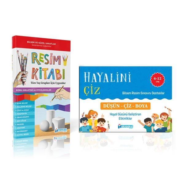 Bilsem Hazırlık 2'Lİ Resim Kitabı (Resim Konu Kitabı+Hayalini Çiz Resim Kİtabı) - Teknookul Yayınları - Image 1