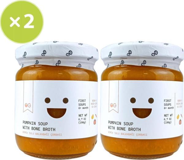OG Natural 2'li Kemik Sulu Balkabağı Çorbası 190g +6 Ay - Image 1