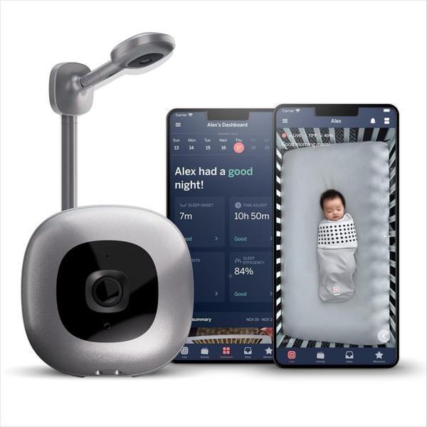 Nanit Pro Akıllı Bebek Monitörü Ve Duvar Montajı - 1080P - Gümüş - Image 1