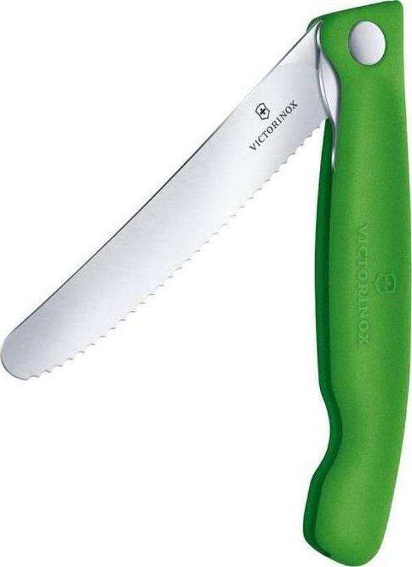 Victorinox 11cm Yeşil Katlanabilir Domates Bıçağı 6.7836.F4B - Image 1