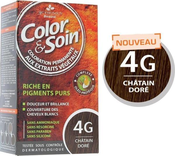 Color Soin Saç Boyası 4G - Golden Chestnut - Image 1