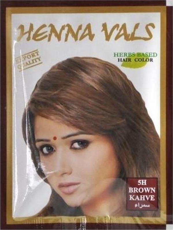 Henna Vals Hint Kınası Saç Boyası Kahve 6x10 gr  - Image 1