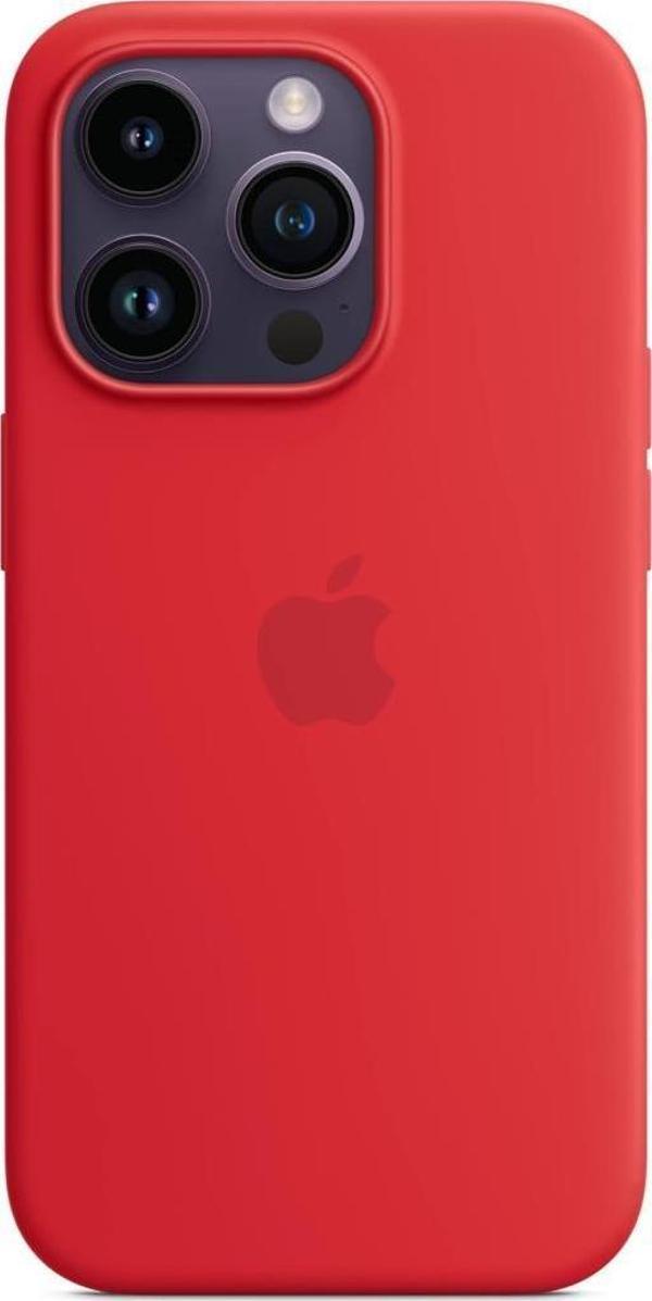 Apple iPhone 14 için MagSafe özellikli Silikon Kılıf Product Red - Image 1