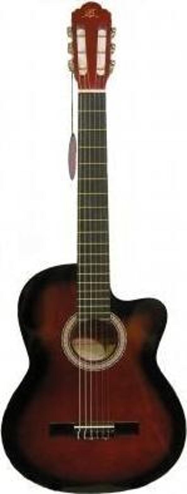 Barcelona LC 3900 CRDS Cutaway Kırmızı Sunburst Klasik Gitar - Image 1