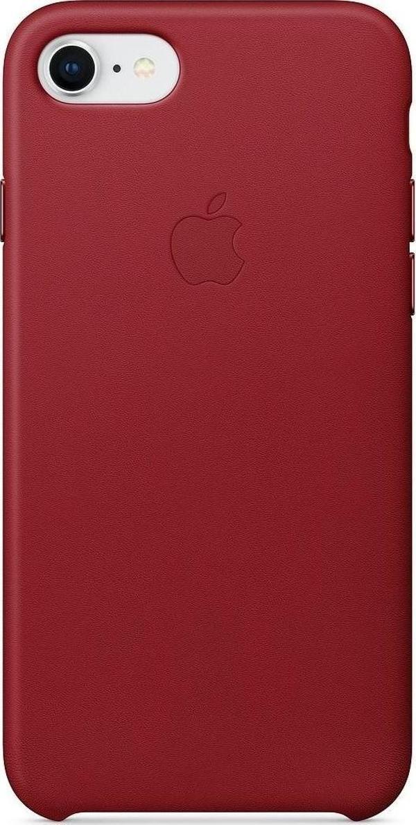 Apple iPhone 7/8 Deri Kılıf Kırmızı - Image 1
