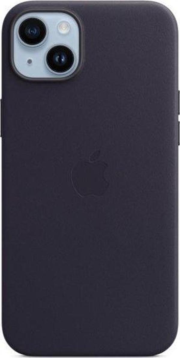 Apple iPhone 14 Plus MagS Deri Kılıf Mürekkep Mor - Image 1