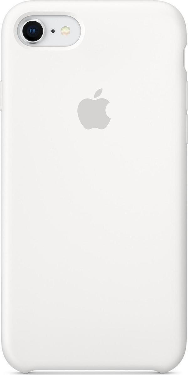 Apple iPhone 7/8 Kamelya (Camellia) Silikon Kılıf Kauçuk Arka Kapak Beyaz - Image 1