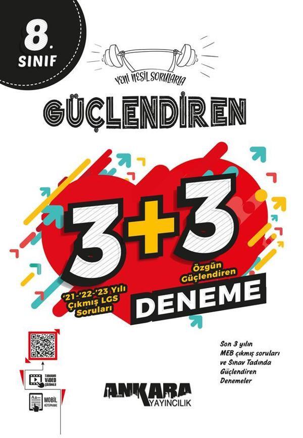 Ankara Yayınevi 8. Sınıf Güçlendiren 3+3 Deneme Ankara Yayınevi - Ankara Yayıncılık - Image 1