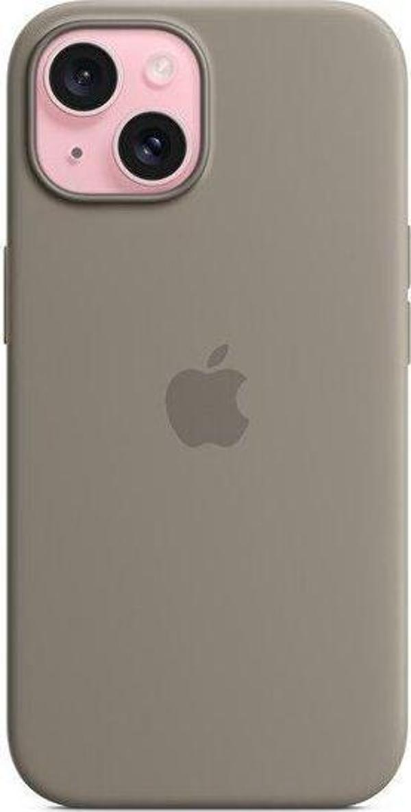 Apple iPhone 15 için MagSafe özellikli Silikon Kılıf - Kil Rengi - MT0Q3ZM/A - Image 1