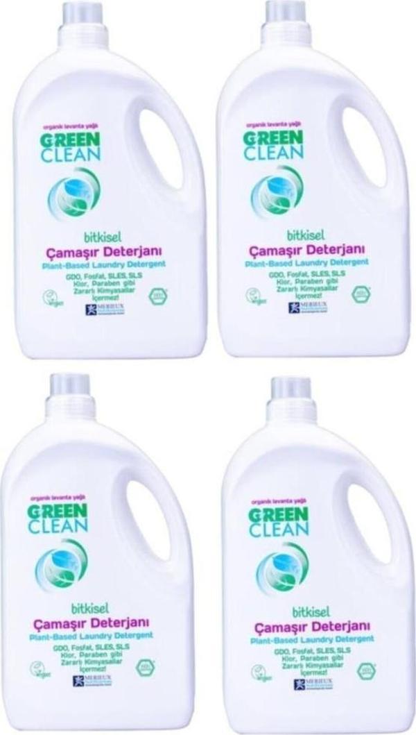Green Clean Bitkisel 4'lü Set Çamaşır Deterjanı 2750 ml - Image 1