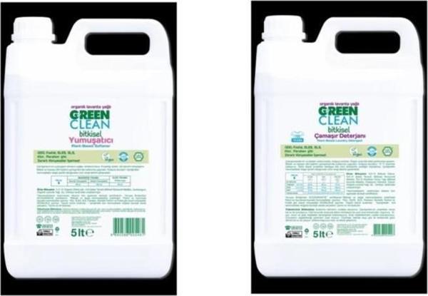 Green Clean Çamaşır Deterjan 5 lt ve Yumuşatıcı 5 lt - Image 1