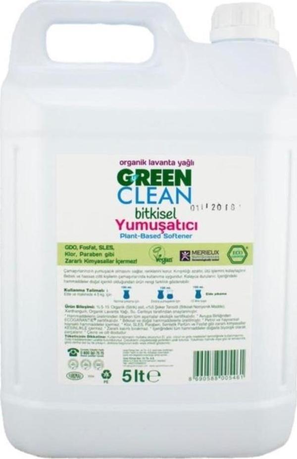 Green Clean Organik Lavanta Yağlı Bitkisel Çamaşır Yumuşatıcı 5000 ml - Image 1