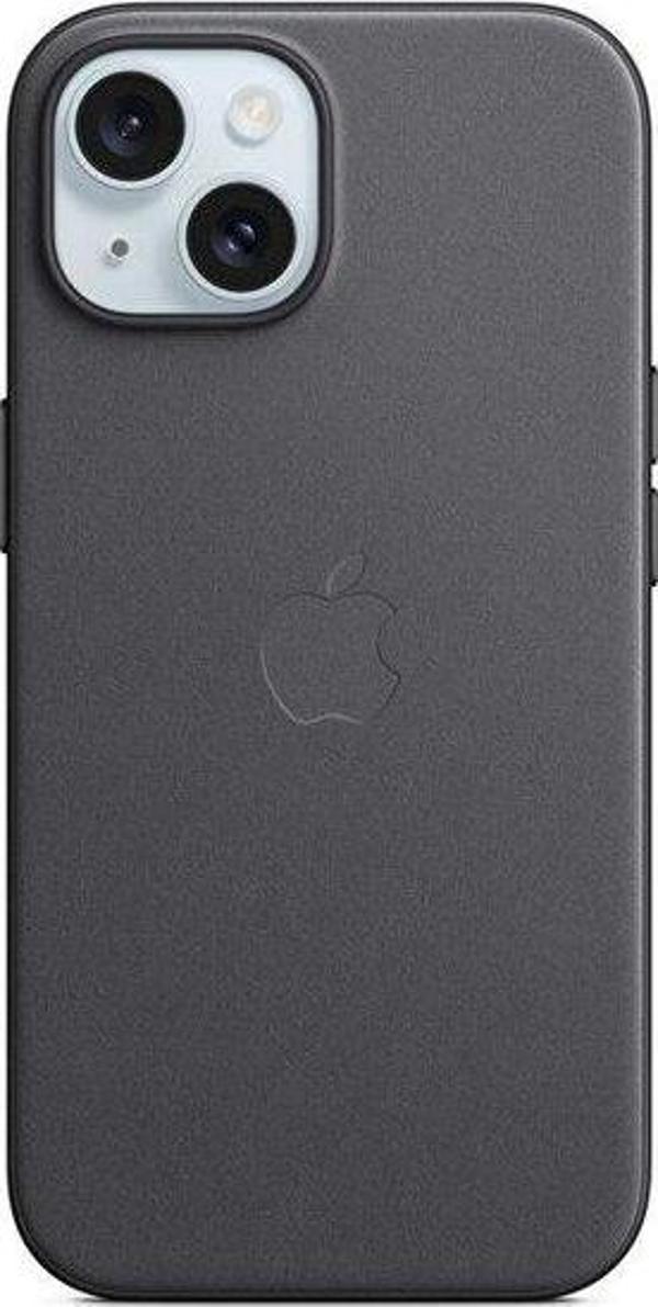 Apple iPhone 15 için MagSafe özellikli Mikro Dokuma Kılıf - Siyah - MT393ZM/A - Image 1