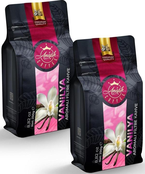 Anisah Coffee Vanilya Aromalı Filtre Kahve 2 X 250 Gram - Image 1
