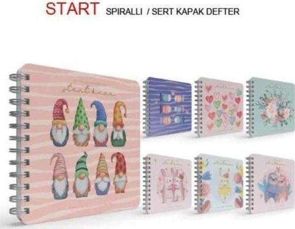 Gıpta Start 16X16 100 Yp Noktalı Spiralli Sert Kpk Butik Defter - Image 1