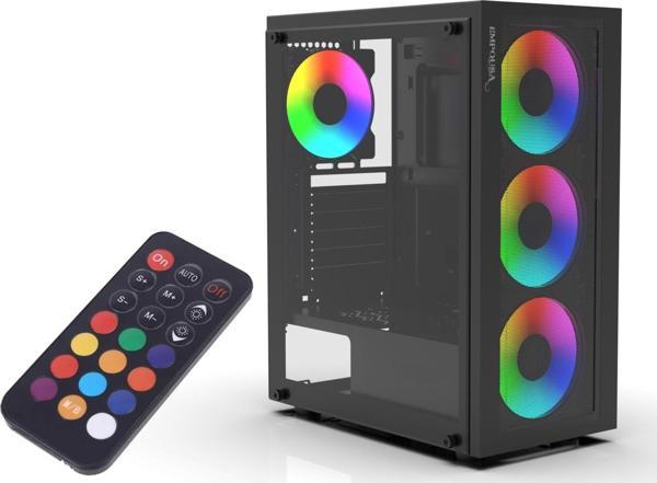 Emg-15Xn 4X1200Mm Kumandalı Argb Fan Gaming Computer Case Boş Bilgisayar Kasası - Image 1