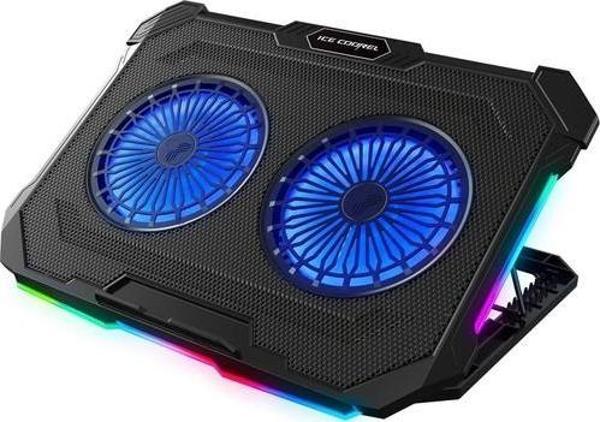 Sirius S46 Rgb Işıklı 2 Fanlı Yükseklik Ayarlı 125 -125-15 2 Usb Port Notebook Soğutucu Stand - Image 1