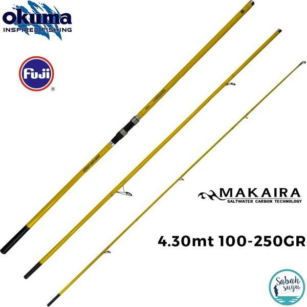 Okuma Makaira Surf 4.30 mt 100-250gr (3P) Surf Kamış - Image 1