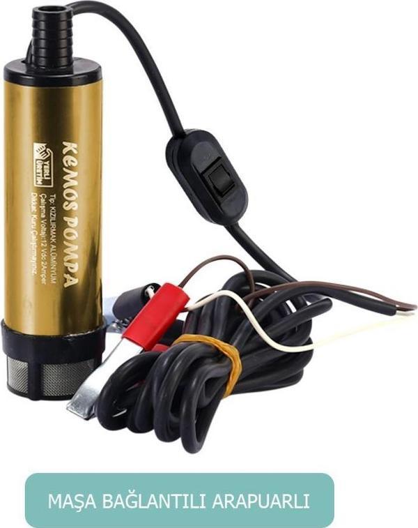 KIZILIRMAK 12 VOLT DALGIÇ TİPİ SIVI AKTARMA POMPASI(FİLTRELİ+ARAPUARLI) - Image 1