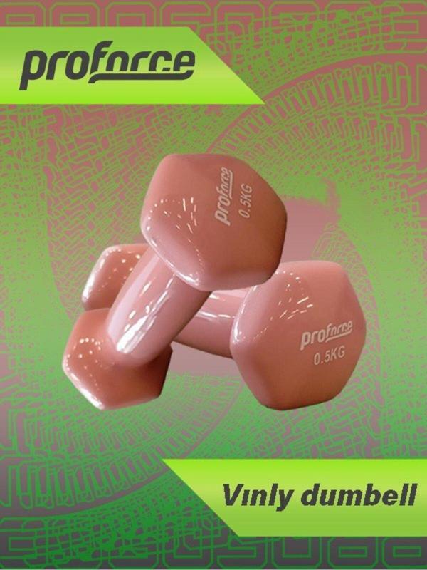 Proforce Vdb Dışı Vinil Kaplı Içi Çelik Döküm Ağırlık Dambıl 0.5 Kg -tek Adet VDB0,5 - Image 1