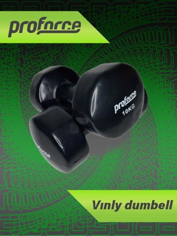 Proforce Vdb Dışı Vinil Kaplı Içi Çelik Döküm Ağırlık Dambıl VDB10 Kg -tek Adet - Image 1